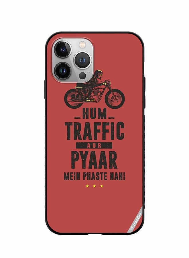 VR CREATIVE Protective Case Cover For Apple iPhone 11 Pro Traffic Aur Pyaar Design Multicolour - Image 1