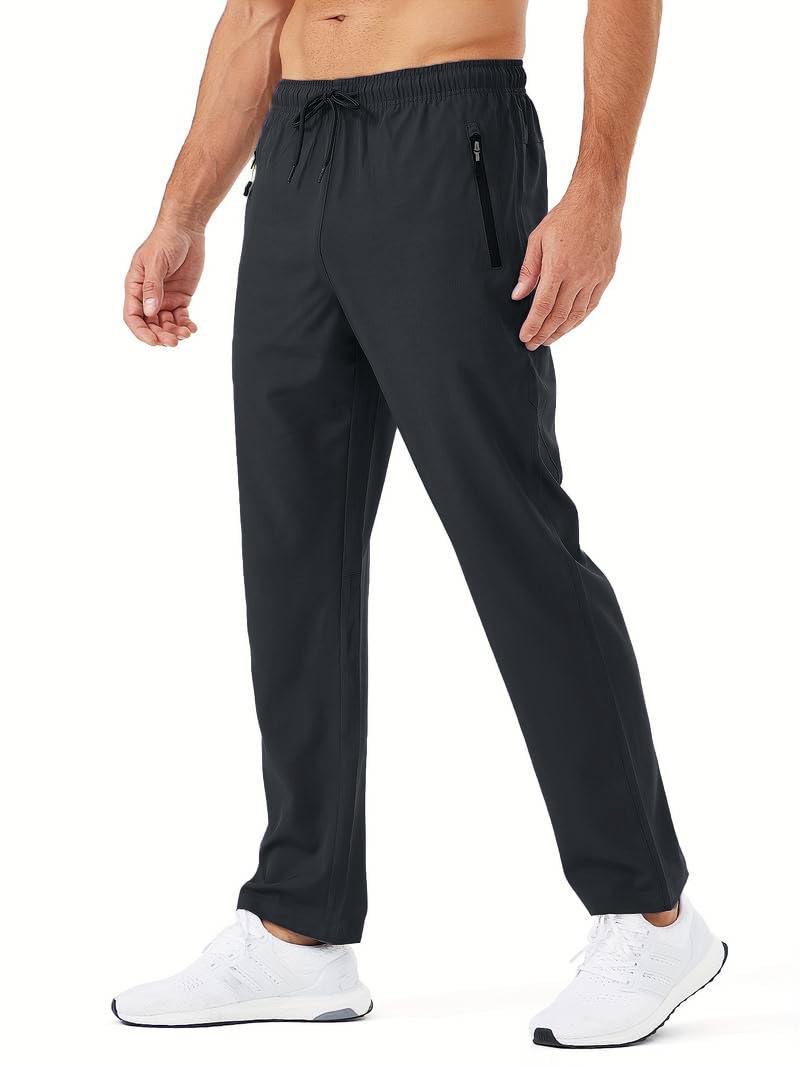 TOPLOT Men's Track Pant| Crafted with Lightweight and Breathable Fabric for All-Day Wear | Elastic Waistband with Adjustable Drawstring and Custom Fit | Gym, Sports & Daily Use (5217_36_Dark Grey) - Image 4