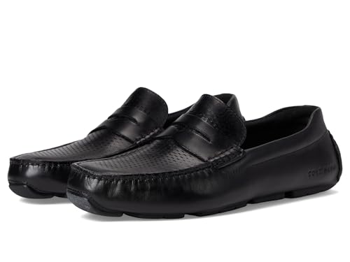 Cole Haan Mens Grand Laser Penny Driver, Black/Black, 8-M US - Image 1