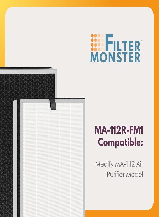 Filter-Monster.com Filter-Monster Filter Bundle Compatible with Medify MA-112R Air Purifier and MA-112 Filter Pack, 2 HEPA Filter Pack - Image 3