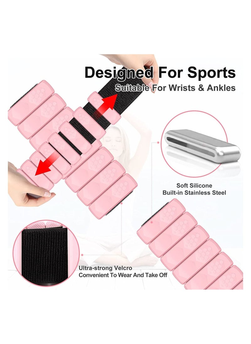 YQbest Wrist Weights, Adjustable Wearable and Ankle Durable Weights for Women Men Strength Training, Leg Yoga, Dance, Pilates, Cardio, Aerobics, Walking  - Image 2