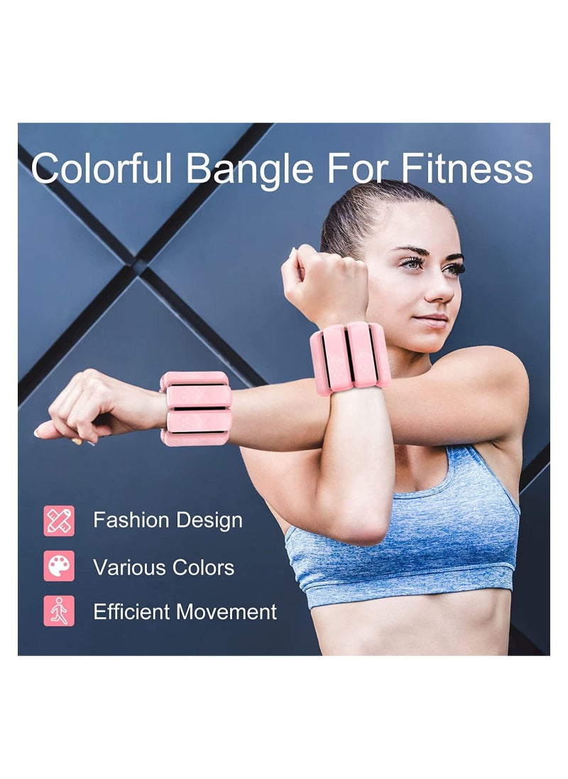 YQbest Wrist Weights, Adjustable Wearable and Ankle Durable Weights for Women Men Strength Training, Leg Yoga, Dance, Pilates, Cardio, Aerobics, Walking  - Image 5