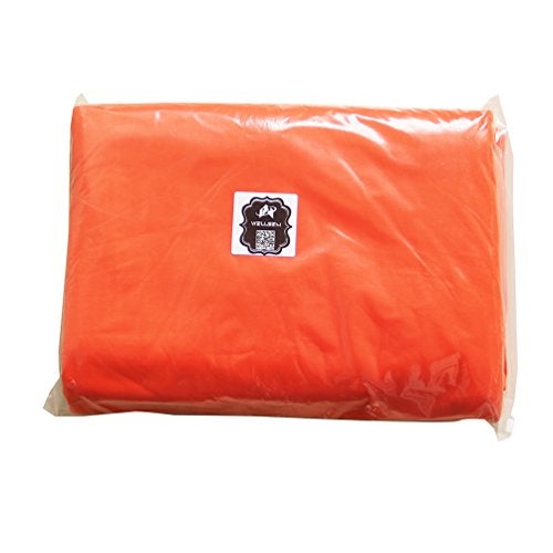 Wellsem Deluxe Yoga Swing - 5.5 Yard L x 3 Yard W Aerial Hammock - Silk Fabric - Orange - Image 3