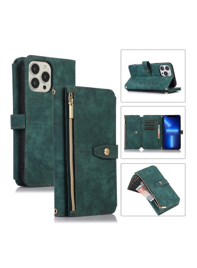 Suteni Flip Cover Leather Protective Hidden Purse Phone Case for iPhone - Image 3