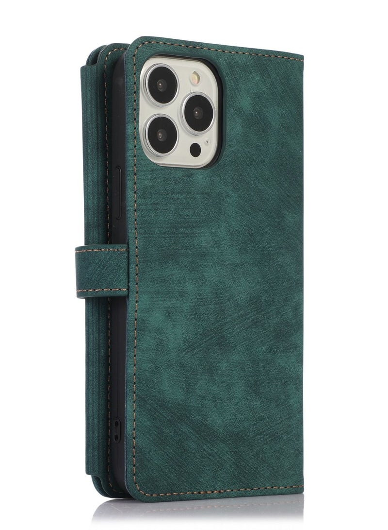 Suteni Flip Cover Leather Protective Hidden Purse Phone Case for iPhone - Image 2