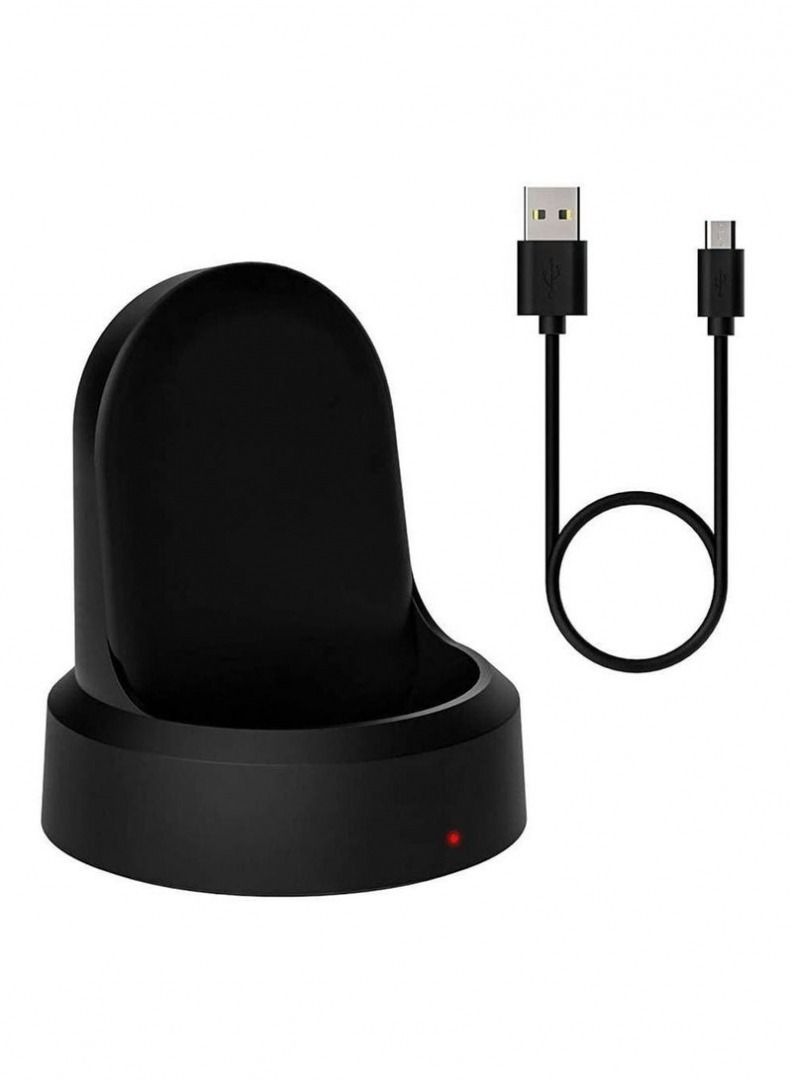 ELTRAZONE Charger for Samsung Galaxy Watch 42mm 46mm, Wireless Fast Charger Dock for Samsung Galaxy Smart Watch gear S3 Portable Charging Cradle Dock Charger stand with USB Cable  - Image 1
