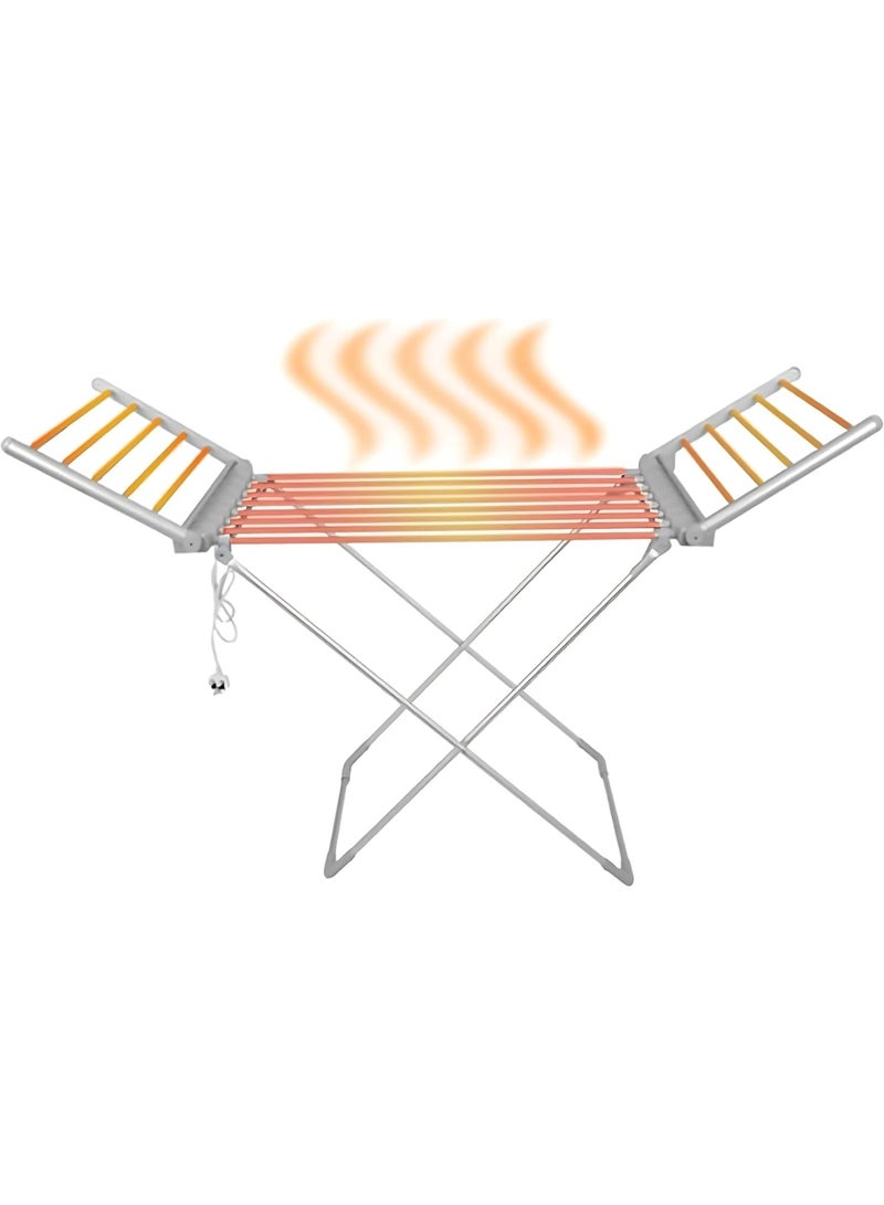 SUKILO 18 Rails Electric Heated Clothes Dryer – 230W Foldable Aluminium Airer with BS Plug, 50Hz, 15kg Load Capacity, Space-Saving, Lightweight & Corrosion-Resistant Design  - Image 1