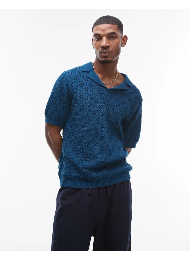 توب مان Knitted Polo