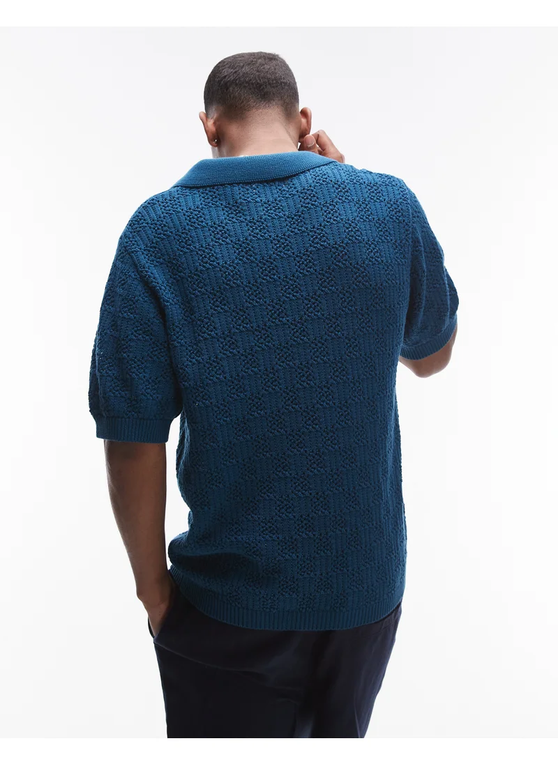 توب مان Knitted Polo
