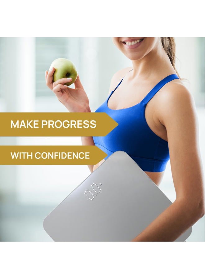 INEVIFIT ميزان الحمام، ميزان جسم رقمي عالي الدقة، يقيس الوزن لعدة مستخدمين. يشمل ضمان لمدة 5 سنوات. - Image 3