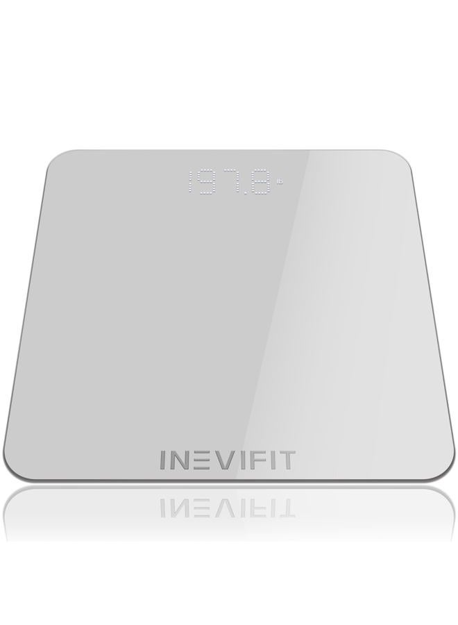 INEVIFIT ميزان الحمام، ميزان جسم رقمي عالي الدقة، يقيس الوزن لعدة مستخدمين. يشمل ضمان لمدة 5 سنوات. - Image 1