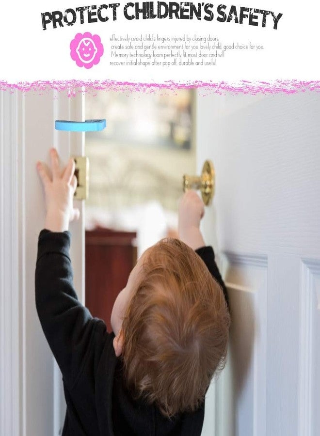 HEYOL Children Safety Door Pinch Guard,Door Slam Stopper Soft Foam Door Stopper,Prevents Finger Pinch Injuries &Child Or Pet From Getting Locked In Room (Muticolor,Pack Of 6),Multicolor - Image 4