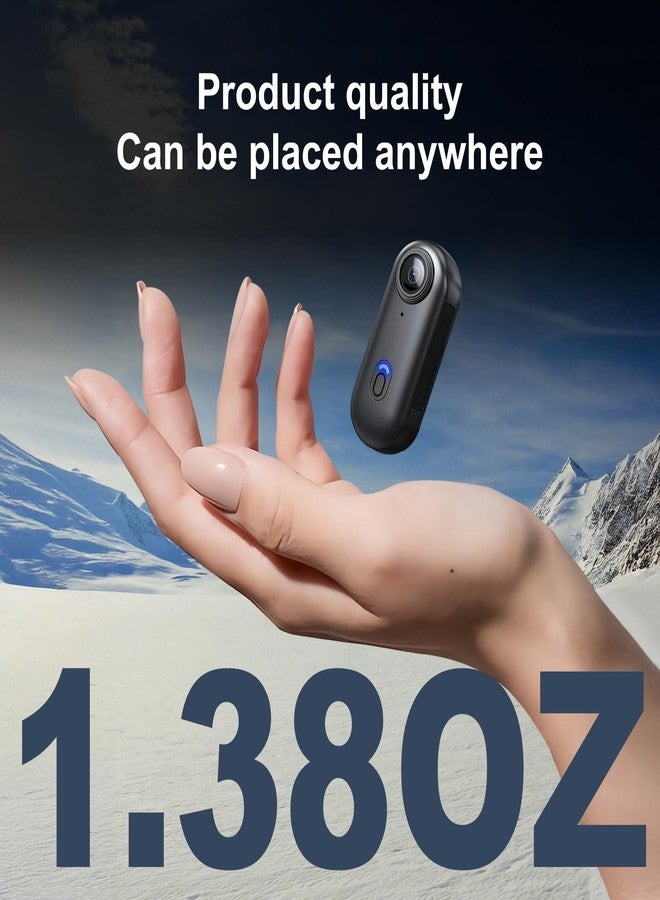 NUISK 4K Thumb Action Camera | 128G Sports Camera for POV Photoshooting: Waterproof Sports Camera The Size of a Thumb Suitable for Running Cycling Swimming Hiking Adventure Etc (White) - Image 4