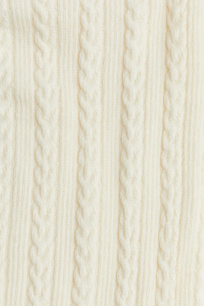 H&M Cable-knit over-the-knee socks