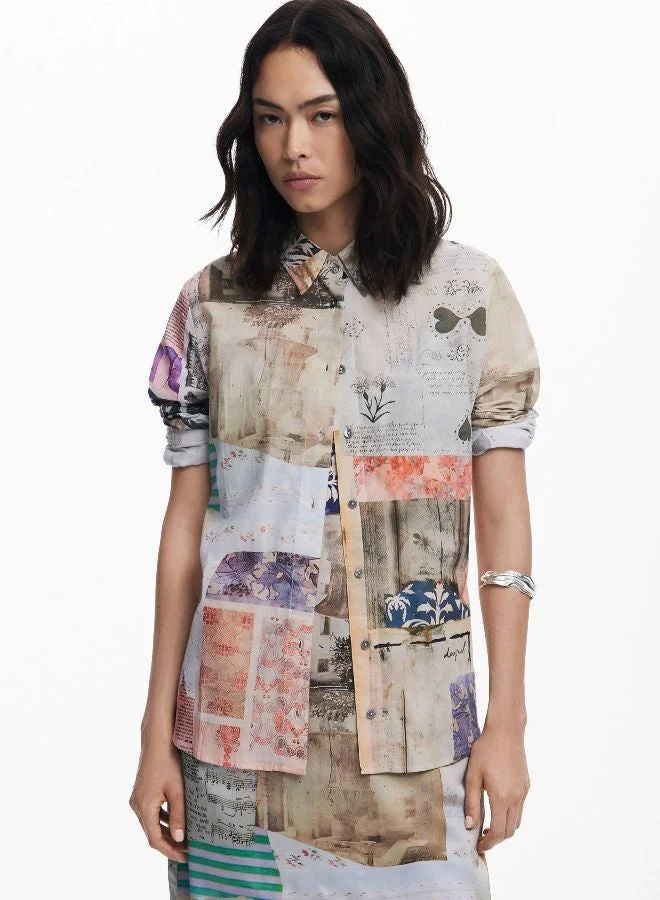 DESIGUAL Postcard Shirt