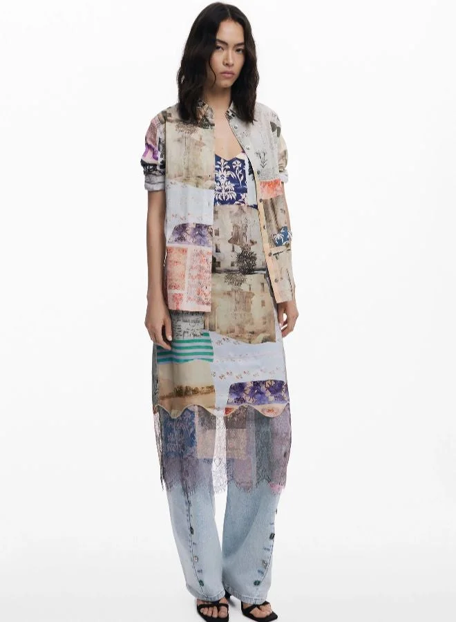 DESIGUAL Postcard Shirt