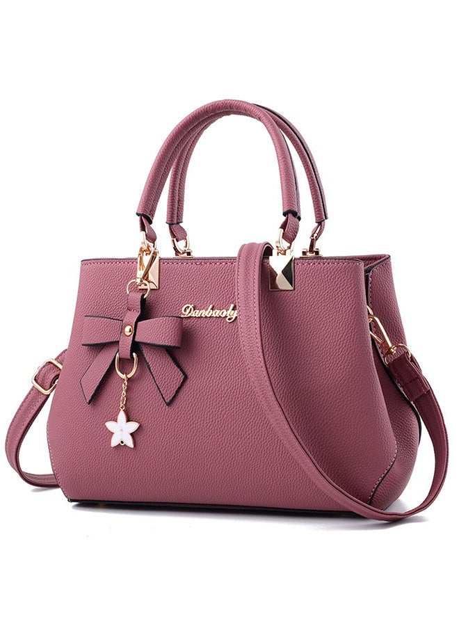 New Bow Design Handheld Shoulder Bag Crossbody Bag for Women, Fashion Versatile Large Capacity