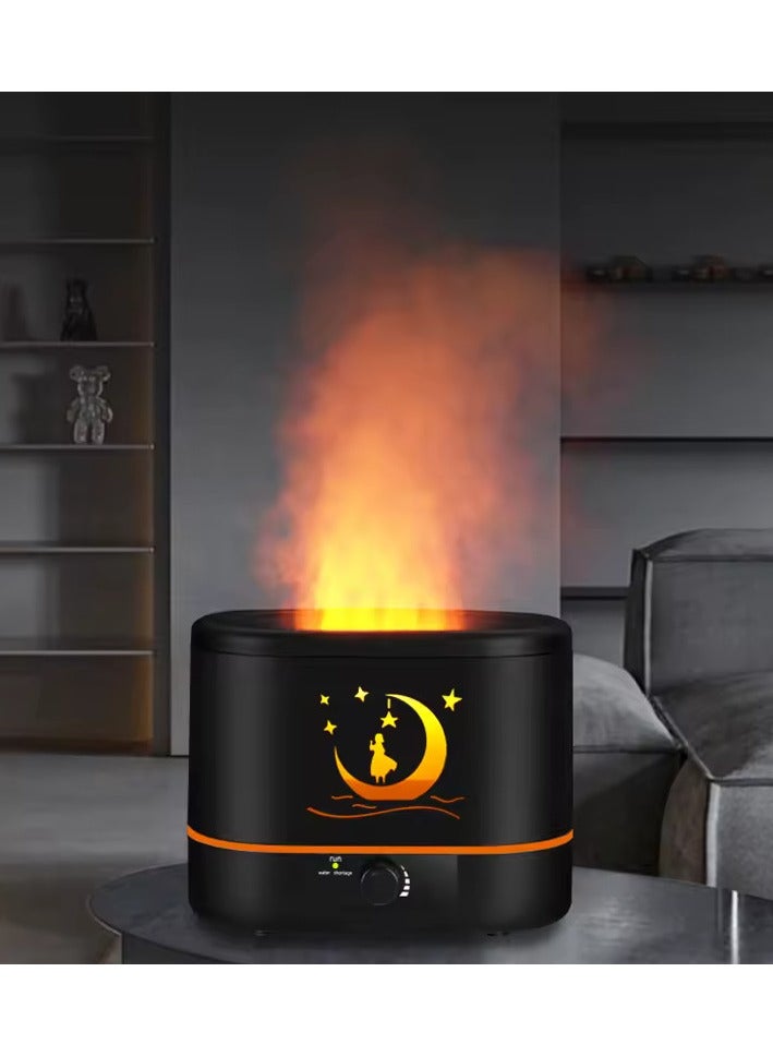 Microplus Air Humidifier Aroma Diffuser with 2 Color Lights, Cool Mist , 2 Litre Capacity Black PS-4804 - Image 2