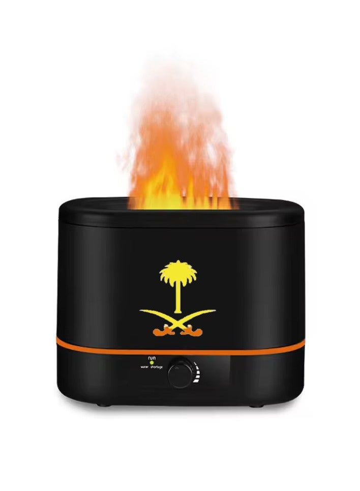 Microplus Air Humidifier Aroma Diffuser with 2 Color Lights, Cool Mist , 2 Litre Capacity Black PS-4804 - Image 1