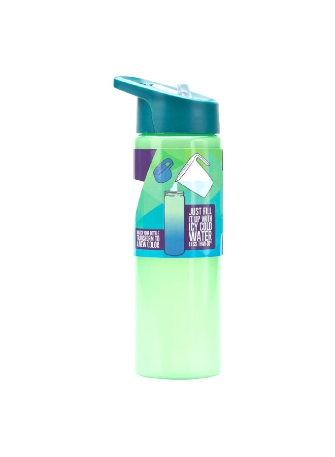Smash Ergonomic Leak-Proof Lightweight Colour Changing Water Bottle Green 700ml 14932 - Image 3