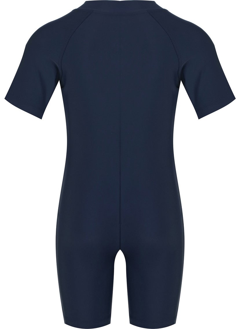 Remsa Mayo Remsa Swimsuit Jumpsuit Short Sleeve Shorts Kids Baby Swimsuit 5155 Dark Navy Blue  - Image 2
