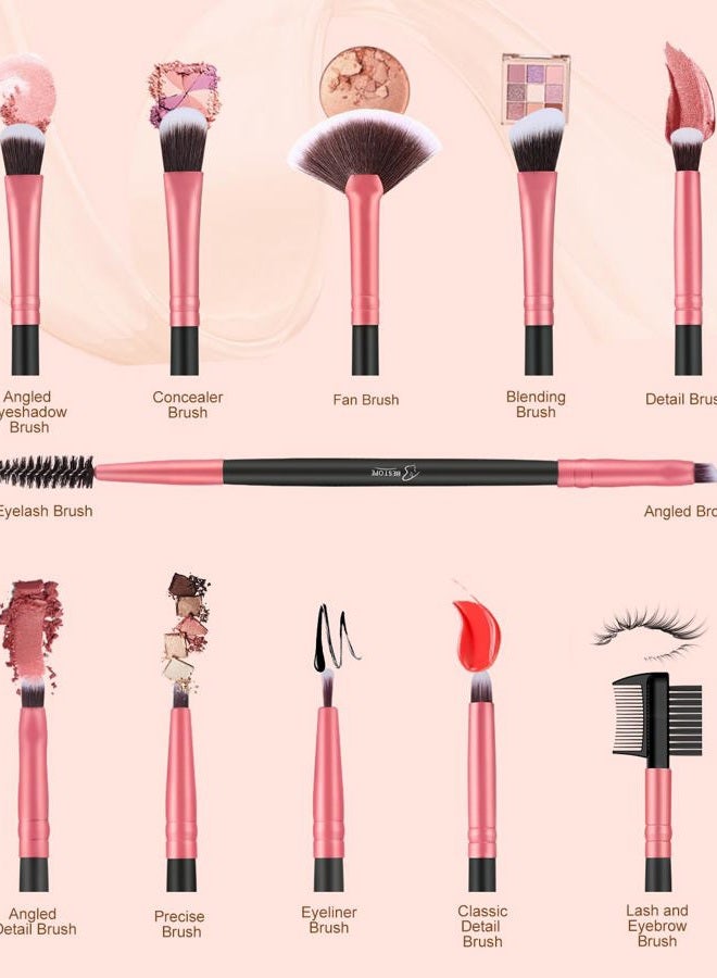 BESTOPE PRO Makeup Brushes 16 Pcs Makeup Brush Set, Blending Brush for Foundation, Premium Synthetic Powder Concealers Makeup Brushes for Eyes and Face, Eye Shadows Brushes, Eyeliner Make Up Brushes - Image 3