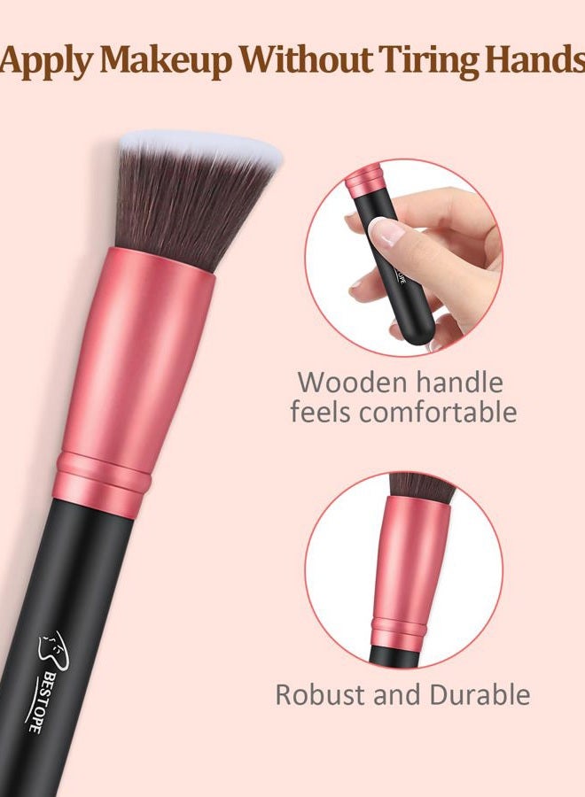 BESTOPE PRO Makeup Brushes 16 Pcs Makeup Brush Set, Blending Brush for Foundation, Premium Synthetic Powder Concealers Makeup Brushes for Eyes and Face, Eye Shadows Brushes, Eyeliner Make Up Brushes - Image 5