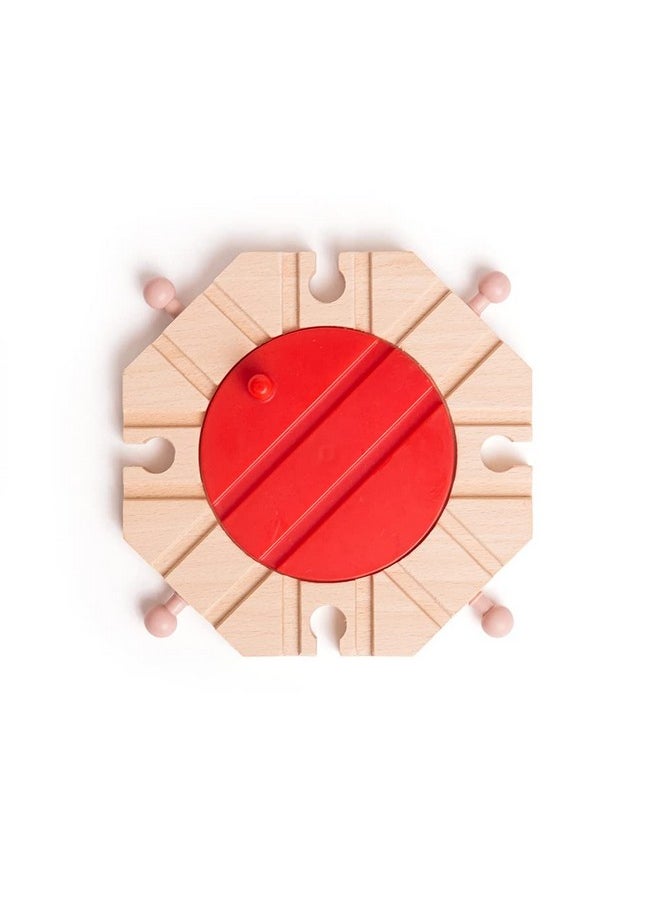 Bigjigs Rail Bigjigs Rail 8 Way Turntable - Other Major Wooden Rail Brands are Compatible  - Image 1