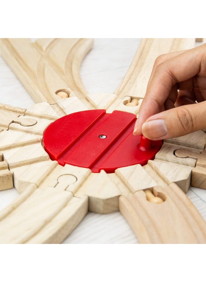 Bigjigs Rail Bigjigs Rail 8 Way Turntable - Other Major Wooden Rail Brands are Compatible  - Image 5