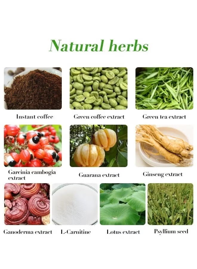 وينز تاون قهوة جانوديرما الخضراء الفاتحة لتخفيف الوزن، كوب قبل الوجبات لتحقيق فقدان الوزن، علبة تحتوي على 18 عوداً - Image 2