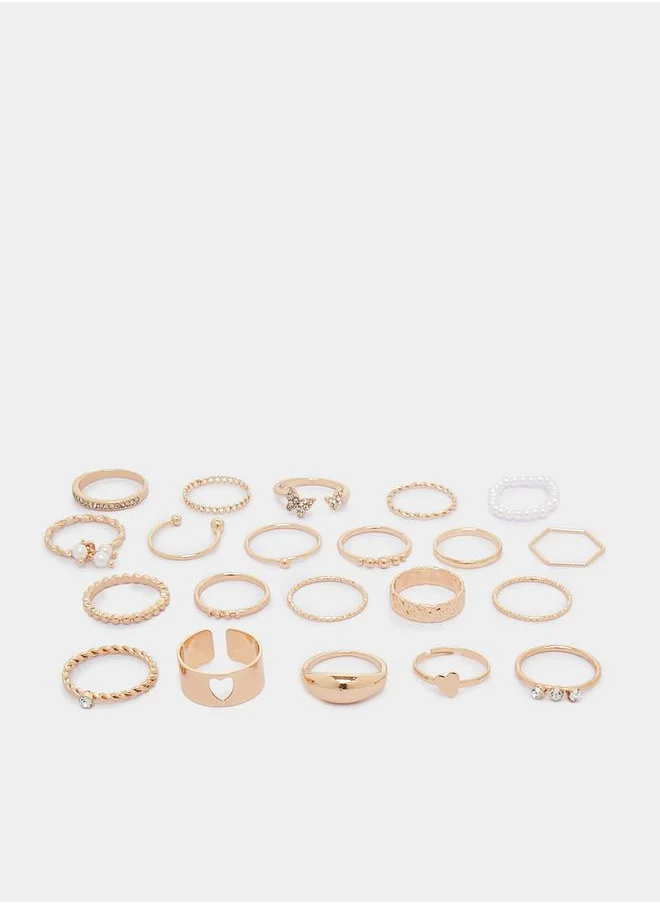 Styli Set of 21 - Assorted Embellished Rings