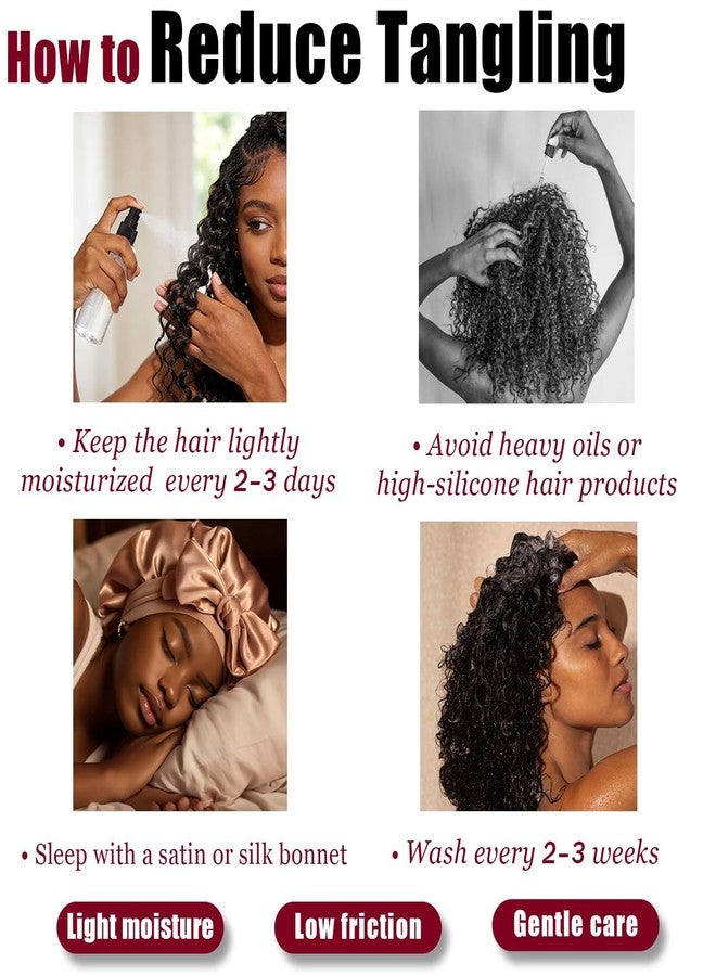 IVCoco Human Crochet Hair for Black Women 18 Inch 50g Deep wave Crochet Human Hair Bundles Pre-Separated Feather Crochet Human Hair Deep Wavy Invisible Crochet Hair Extensions 40 Strands Medium Brown - Image 4