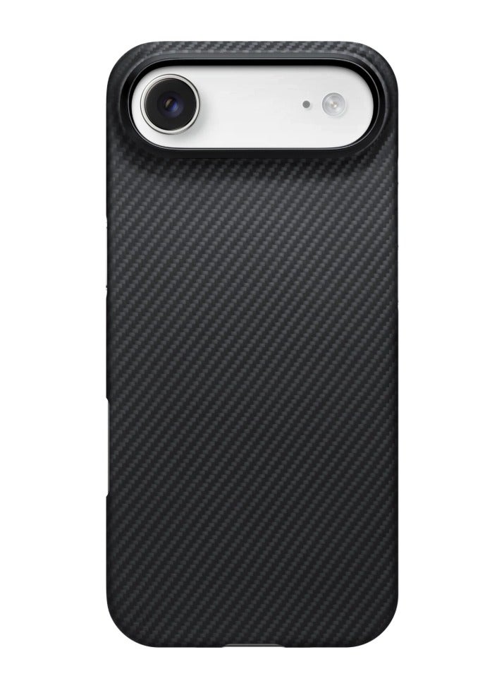 بيتاكا حافظة فائقة النحافة لـ iPhone 17 Air / تقنية PitaTap اللمسية المتكاملة / تصميم خفيف الوزن / تركيب سهل / غطاء خلفي - أسود/رمادي - Image 1