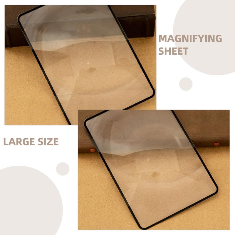 5 Full Page Magnifying Sheets PVC Ultra Thin Bookmark Magnifier For Reading Assistance With Large Viewing Area Lightweight Visual Aid For Seniors And Low Vision - Image 4