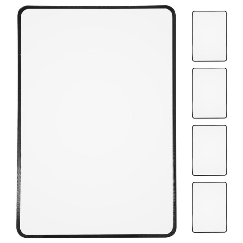 5 Full Page Magnifying Sheets PVC Ultra Thin Bookmark Magnifier For Reading Assistance With Large Viewing Area Lightweight Visual Aid For Seniors And Low Vision - Image 2