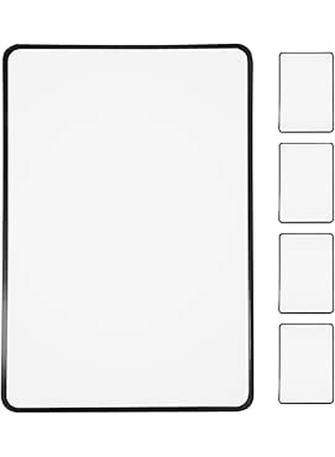5 Full Page Magnifying Sheets PVC Ultra Thin Bookmark Magnifier For Reading Assistance With Large Viewing Area Lightweight Visual Aid For Seniors And Low Vision - Image 1
