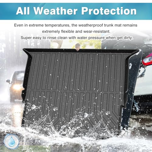 Mixsuper Cargo Liner for Chevrolet Blazer 2019-2024 2025 2026, Trunk Mat for Chevy Blazer Accessories All Weather Cargo Mat Rear Trunk Liner Black - Image 5