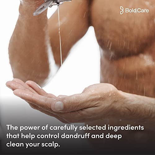 Bold Care Clean Scalp Shampoo for Men - Paraben Free - Soothes Itchy and Dry Scalp - All Hair Types - Green Apple Fragrance - 200ml - Image 4