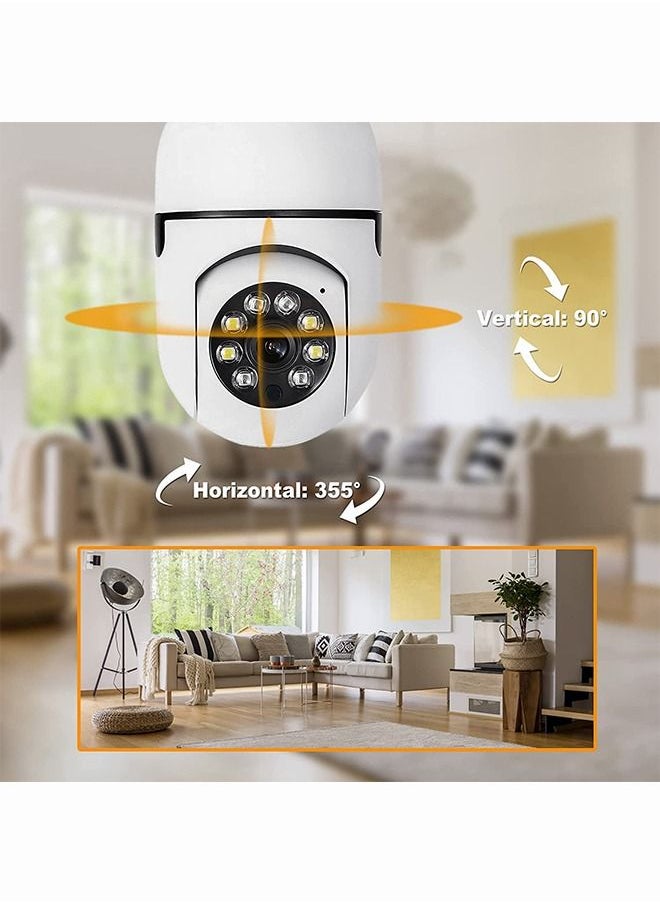 Generic - Wireless Light Bulb Camera 360° Panoramic Surveillance Camera - Image 1