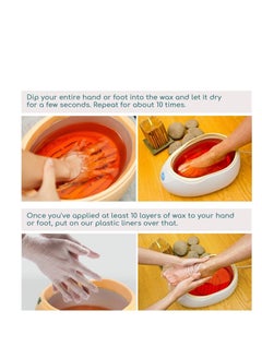 SYOSI Counts Paraffin Wax Liners, Elastic Opening Insulated Mitts, Sock Liners for Hands, Feet Hot Wax Bath Heated SPA Therapy Wax Care Treatment Paraffin Wax Warmer Machine 200PCS  - Image 2