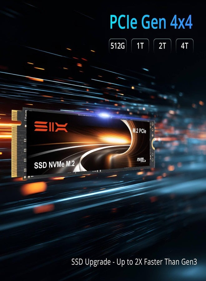 SIX NVME M.2 SSD PCIe 4.0-512GB m.2 2280 ssd, Read UP to 7000MB/s 512GB for Gaming PS5 Memory Storage Expansion with Heatsink, Internal Solid State Hard Drive PCIe gen 4x4 Nvme for Laptop Desktop pc - Image 3