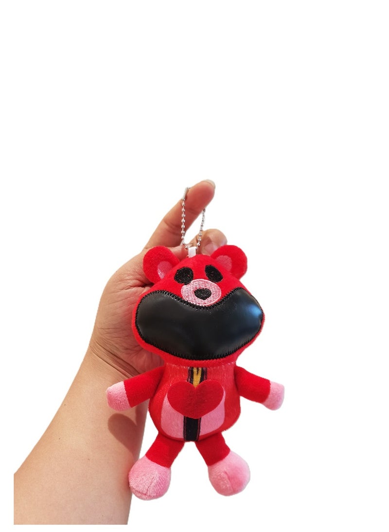 XiuWoo سلسلة مفاتيح جديدة من SmilingCritters، الفصل 3، سلسلة مفاتيح Smiling Critters، سلسلة مفاتيح لطيفة من الرسوم المتحركة الكرتونية SmilingCritters، لعبة لمحبي الألعاب، هدية عيد ميلاد للأطفال، 4 قطع - Image 2