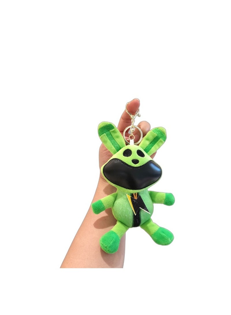 XiuWoo سلسلة مفاتيح جديدة من SmilingCritters، الفصل 3، سلسلة مفاتيح Smiling Critters، سلسلة مفاتيح لطيفة من الرسوم المتحركة الكرتونية SmilingCritters، لعبة لمحبي الألعاب، هدية عيد ميلاد للأطفال، 4 قطع - Image 5
