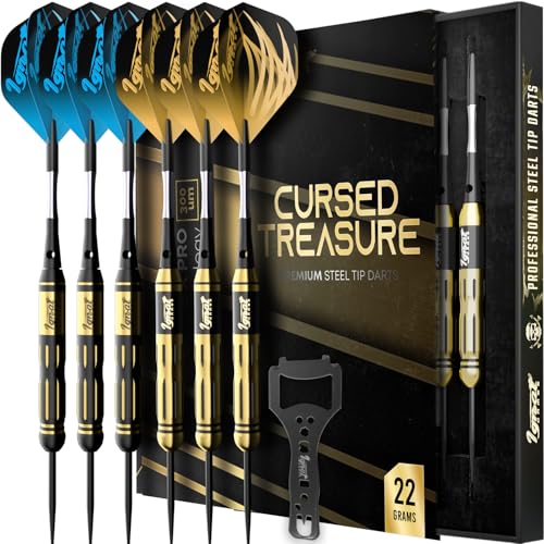 IgnatGames Premium Steel Tip Darts – 3/6/12 Pack Brass Barrels with Aluminum Shafts, 16 GlideXPro Flight Set, Tool Kit & Giftable Case - Image 1