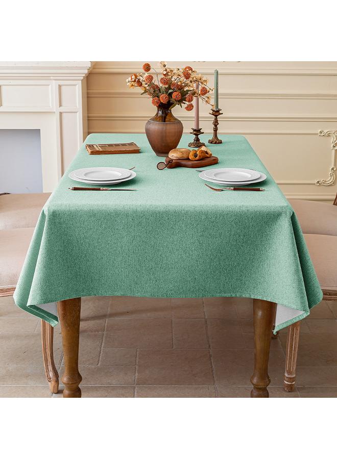 Bluejw Imitation Cotton And Linen Fabric Tablecloth Waterproof Wash-Free Light Luxury High-Level Rectangular Coffee Table Table Mat Desk Tablecloth Linen - Image 1
