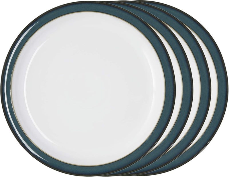 Denby Denby Greenwich Set of 4 Dinner Plate Set One size emerald green  - Image 1