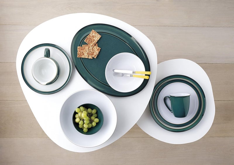 Denby Denby Greenwich Set of 4 Dinner Plate Set One size emerald green  - Image 4