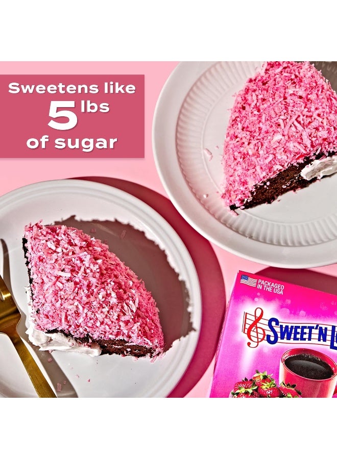 Sweet'N Low Zero-Calorie Sweetener, Contains Saccharin, Sugar Substitute, Keto, Vegan, Gluten-Free, Great for Cooking, Baking, Coffee, Tea, Hot/Cold Beverages, 8oz Box (Pack of 6) - Image 4