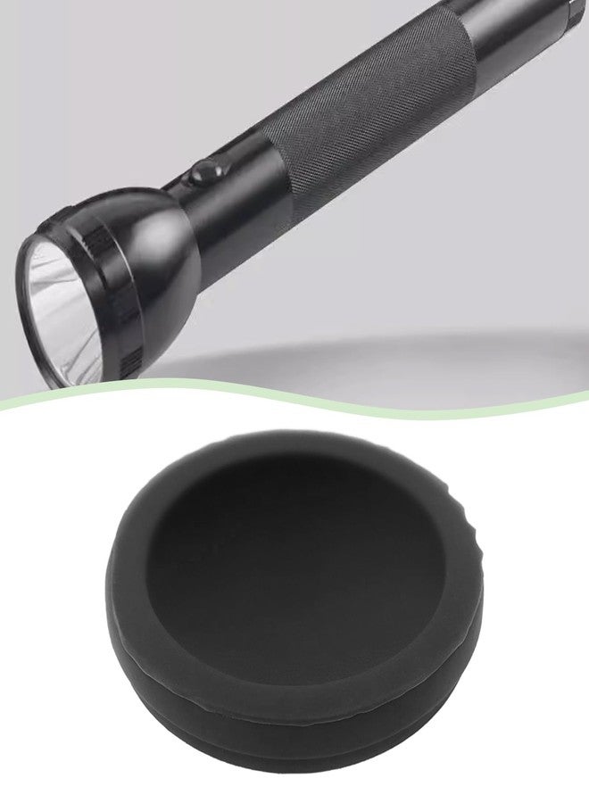 LT Easiyl 2Pcs Silicone Button Cover Switch Seal Accessories Replacement Part 108-000-034 Compatible with MAGLITE C/D Flashlight Black - Image 2