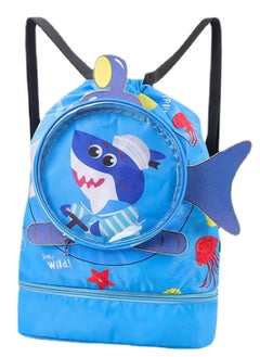 RATSAW Childrens Dry and Wet Separation Swimming Bag Portable Waterproof Drawstring Backpack Swim Sports Pool Beach Bag  - Image 1